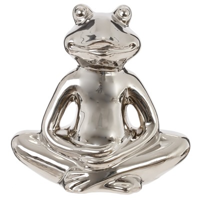 Фигурка декоративная "Лягушка", L13,5 W6 H13,5 см