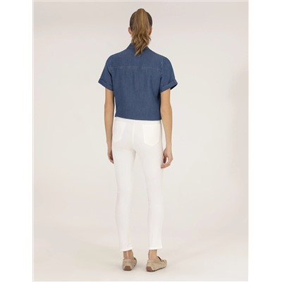 Ecru Skinny Fit Canvas брюки