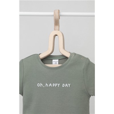 К 300582 Фуфайка новорожденка зеленый чай(oh happy day)