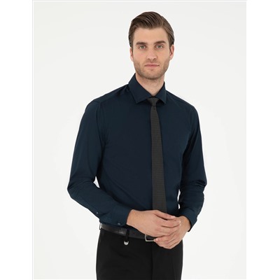 Laciverert Ex. Slim Fit Основная рубашка с длинным рукавом