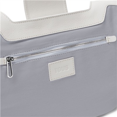 Bolso capazo Sun - cuero - blanco