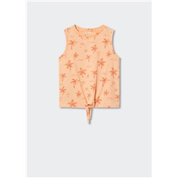 Camiseta sin mangas estampada -  Niña | MANGO OUTLET España