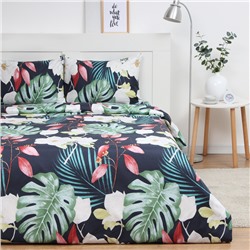 Постельное бельё Экономь и Я евро Magical tropics 200*215см,200*215см,50*70см-2 шт, полисатин, 80 г/м²