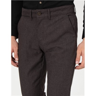 Brown Slim Fit Canvas Bloys