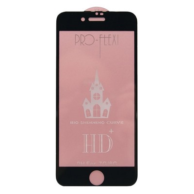 Защитное стекло утолщенное MD iPhone 7/8/SE 2020 (черный) тех.упаковка
