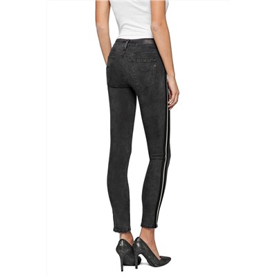 Vaquero de tiro alto skinny fit New Luz - Negro