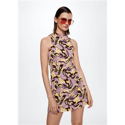 Vestido estampado retro -  Mujer | MANGO OUTLET España
