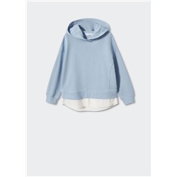 Sudadera bajo camisero -  Niña | MANGO OUTLET España