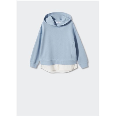 Sudadera bajo camisero -  Niña | MANGO OUTLET España