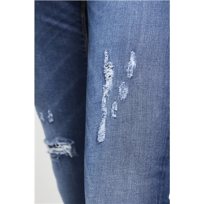 Vaquero skinny fit de tiro alto Luzien - Azul oscuro
