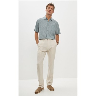 Брюки лен F211-0854 l.beige