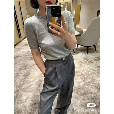 Классика стиля👌 Универсальная трикотажная кофта с короткими рукавами  💓Mi*u Mi*u