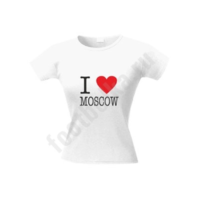Футболка женская "I love Moscow"