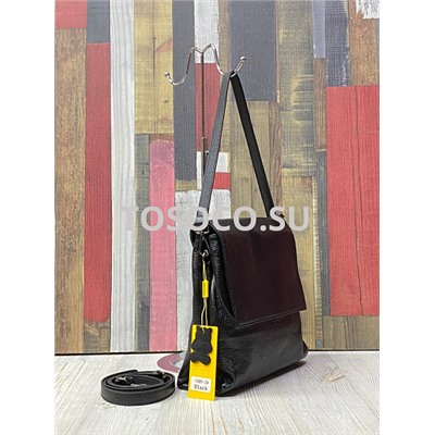 1089 black сумка Wifeore натуральная кожа 23x10x25