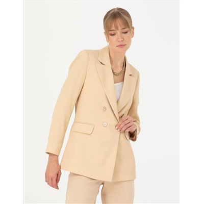 Бежевый круассант Slim Fit Jacket
