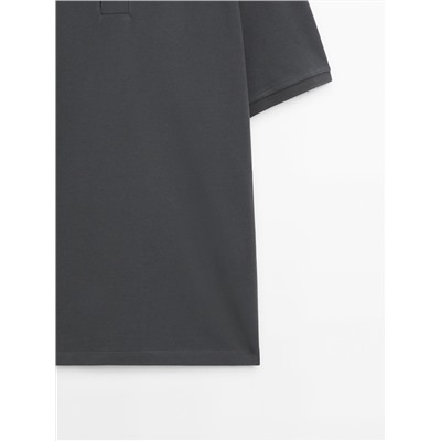Polo piqué microestructura algodón