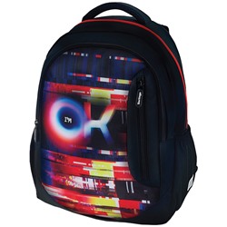 Рюкзак Berlingo Boom "Glitch" 38,5*29*12см, 2 отделения, 3 кармана, анатомическая ЭВА спинка