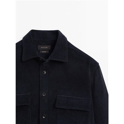 Sobrecamisa pana relaxed fit bolsillos pecho