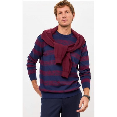 Джемпер P421-1560 d.blue-bordo