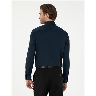 Laciverert Ex. Slim Fit Основная рубашка с длинным рукавом