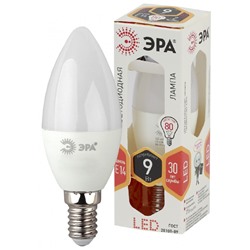 Нарушена упаковка.   Светодиодная лампа E14 9W 2700К (теплый) Эра LED B35-9W-827-E14 () Б0027969