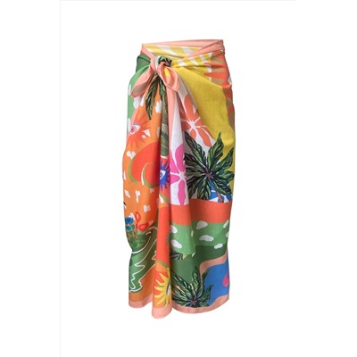 Dela Orange Linen Pareo (нижнее белье не показано)
