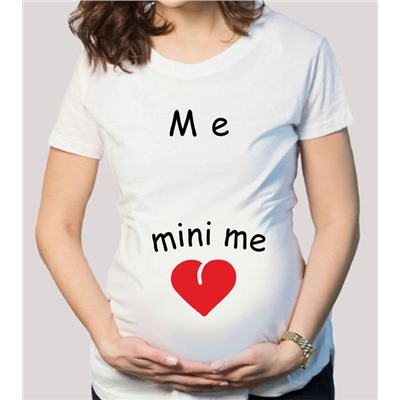 Футболка для беременных "Me, mini Me"