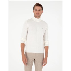 Ecru Slim Fit Half Fisherman воротник основной трикотаж казах