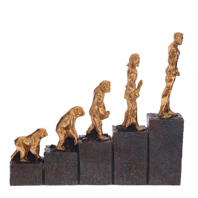 Фигурка декоративная "Эволюция человека", L21,5 W3,5 H19,5 см