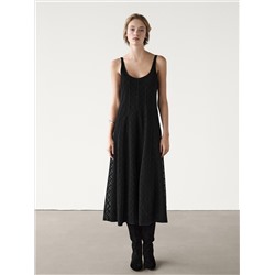 Vestido midi crochet