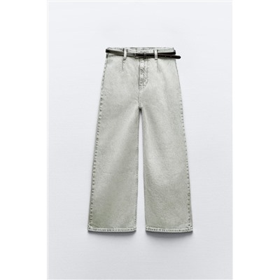 JEANS Z1975 WIDE LEG CROPPED TIRO ALTO CINTURÓN