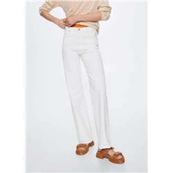 Jeans wideleg tiro alto -  Mujer | MANGO OUTLET España