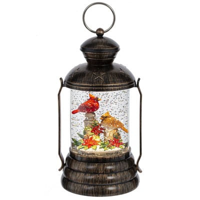 Изделие декоративное "Фонарь" (подсвет, вьюга, 3хАА н/п), L12 W11 H24,5 см