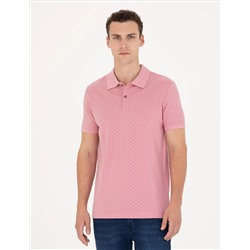 Pink Slim Fit Polo Yaka T -For