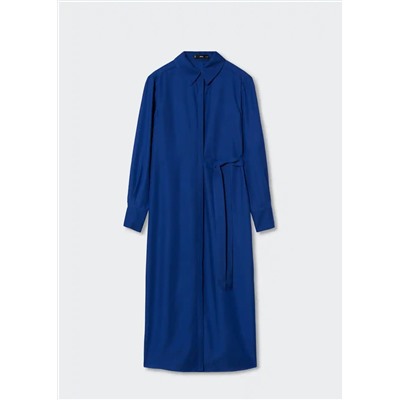 Vestido fluido lazo -  Mujer | MANGO OUTLET España