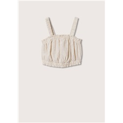 Top crop lino -  Niña | MANGO OUTLET España