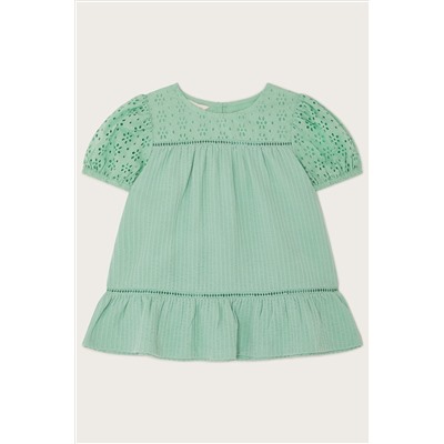 Stripe Broderie Top