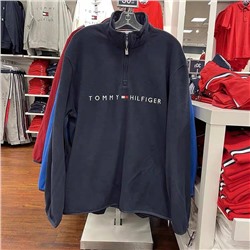 Флисовая толстовка с воротником-стойкой на молнии Tomm*y Hilfige*r ❌  Реплика 1:1