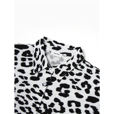 Комплект домашний женский (рубашка, шорты) KAFTAN «Муслин: leopard» размер 44-46