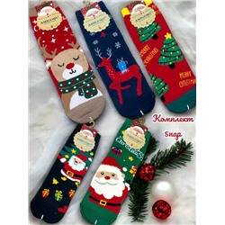Носки женские новогодние soft 5 пар 36-41 Арт24
