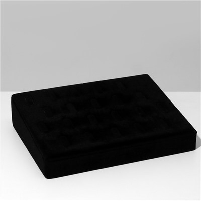 Подставка под кулоны QF, цепи, 22 крючка, 15×20×4.5 см, чёрная