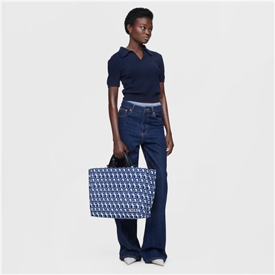 Bolso capazo Tous Manifesto - azul y blanco