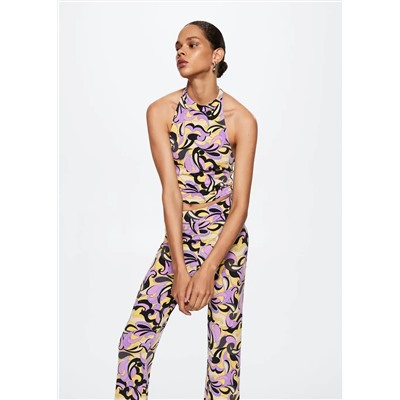 Top crop estampado -  Mujer | MANGO OUTLET España
