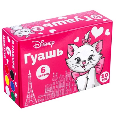 Гуашь 6 цветов по 10 мл, «Коты-аристократы»
