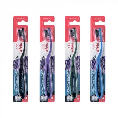 Зубная щетка Edel white Clean Curl Curved 3D Soft