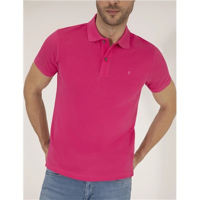 Pink Slim Fit Polo Yaka Basic T -For