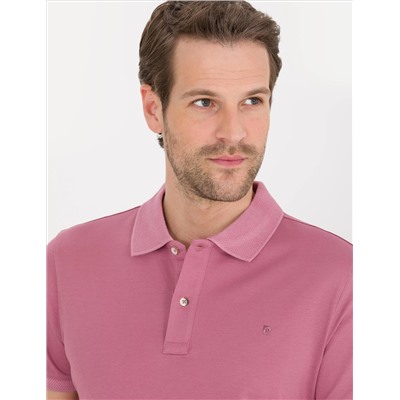Pink Slim Fit Polo Yaka Mercerized T -For
