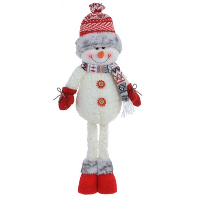 Игрушка набивная "Снеговик", L22 W9 H66/45 см, 2в.