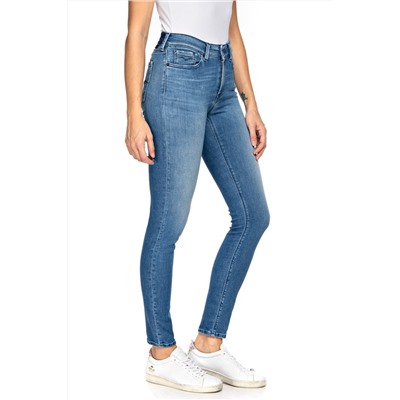 Vaquero de tiro alto skinny fit Luzien - Azul