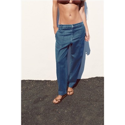 PANTALÓN CHINO EFECTO DENIM